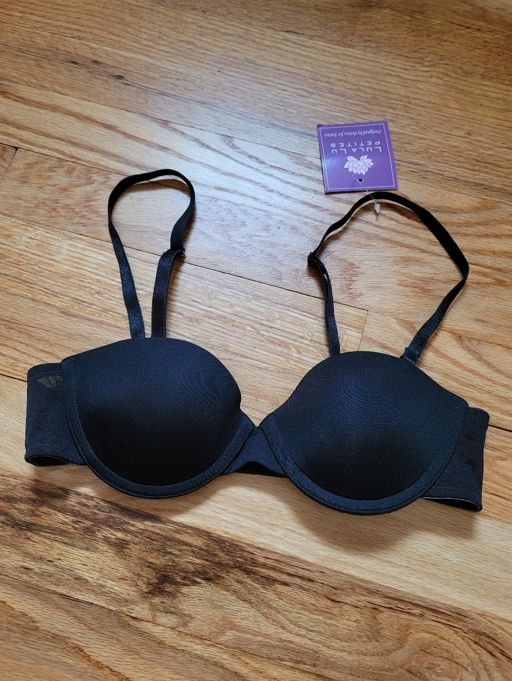 Lulalu Cora Convertible Strapless Bra Black Size 32AA NWT